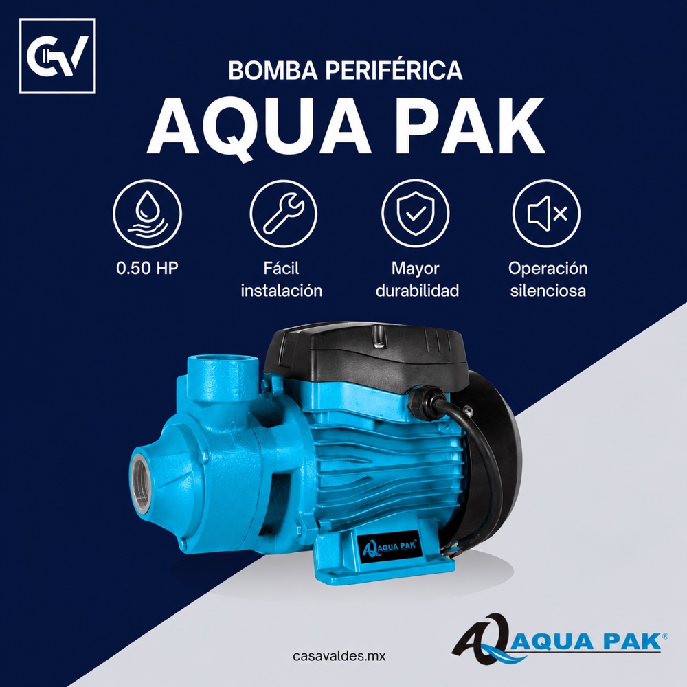 Bomba Periférica 0.5 HP — Aqua Pak