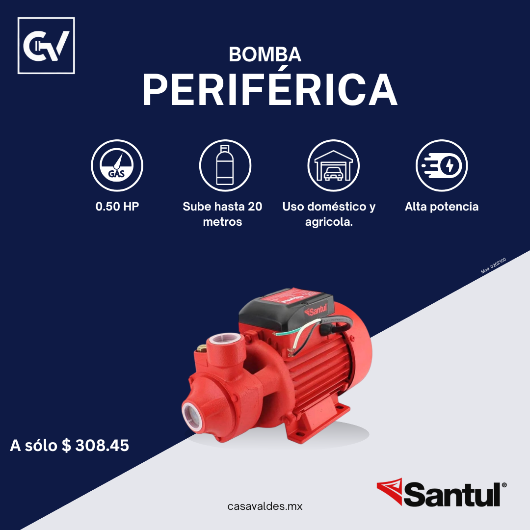 Bomba Periférica 0.5 HP — Santul